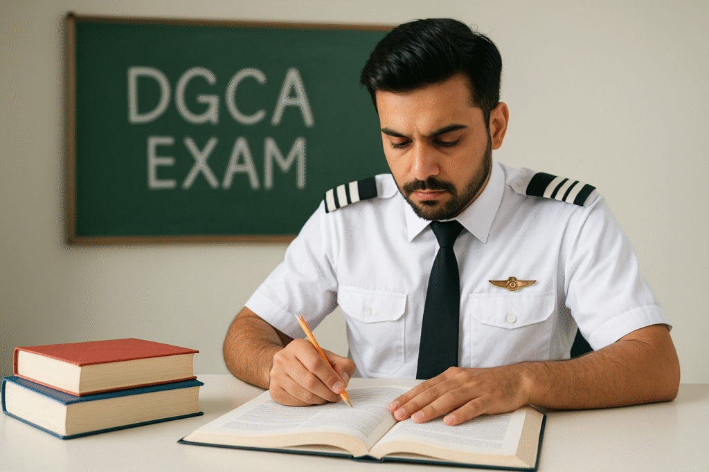 DGCA Exam Eligibility – Aviation students preparing for pilot course in India
